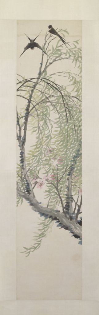 图片[2]-Four screens of Ren Xiong flowers-China Archive